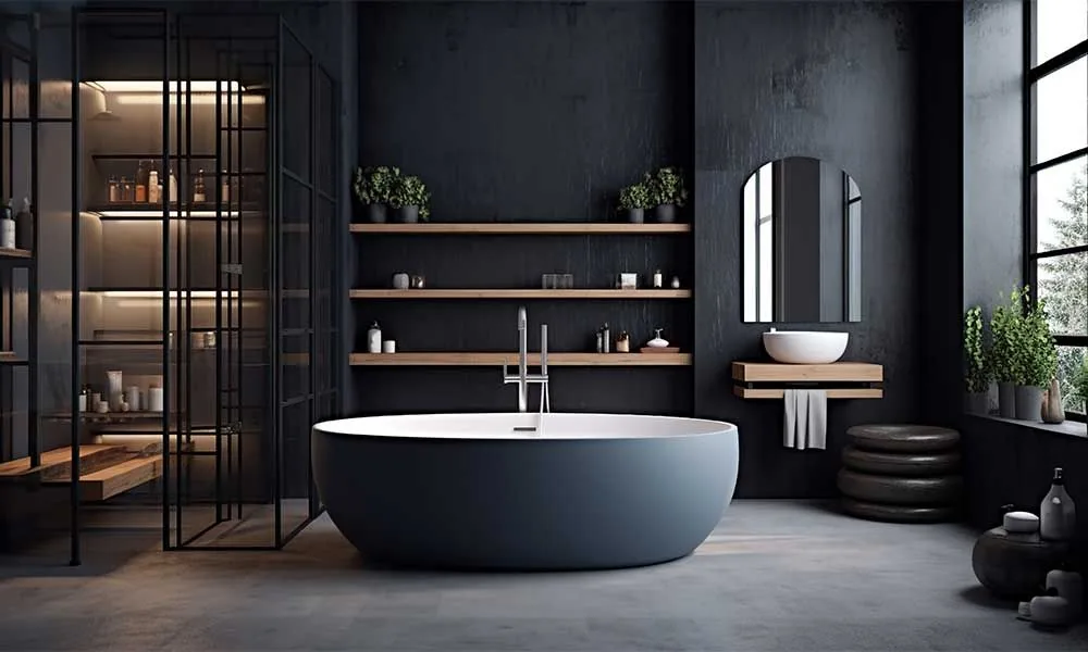 Black Bathroom 2