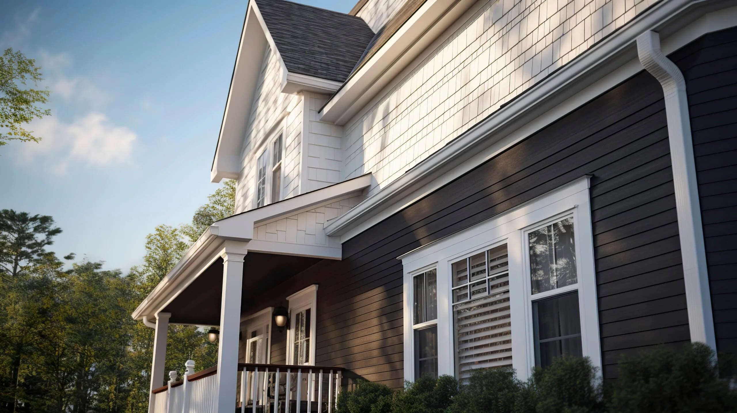 Detailed shot homes exterior