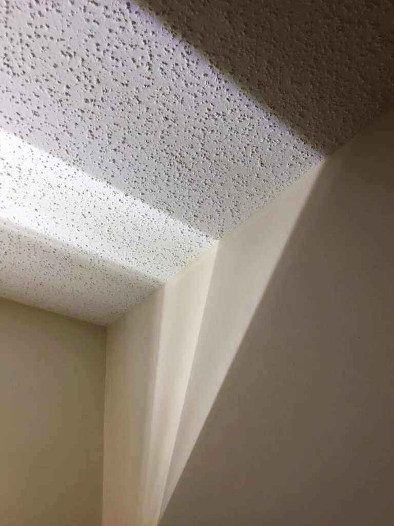 Low angle view white wall