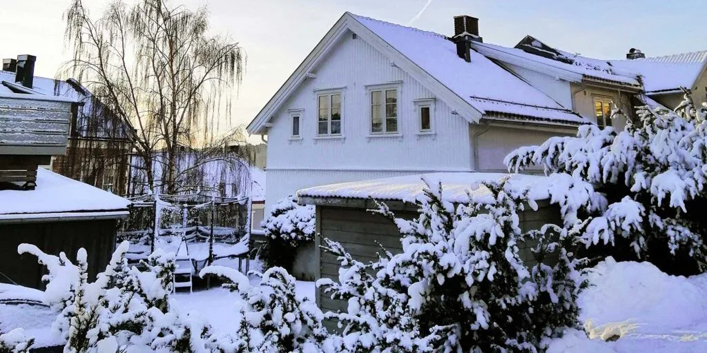 houses snow