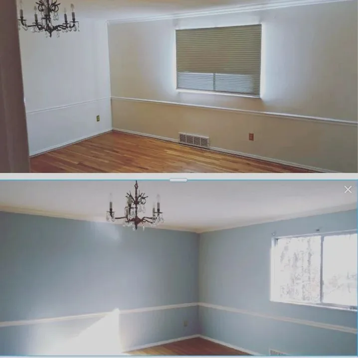 Move-In Refresh — Faded White Walls Reset to Soft Blue